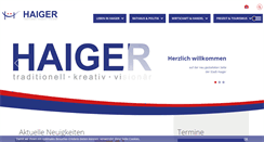 Desktop Screenshot of haiger.de