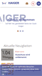 Mobile Screenshot of haiger.de