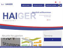 Tablet Screenshot of haiger.de